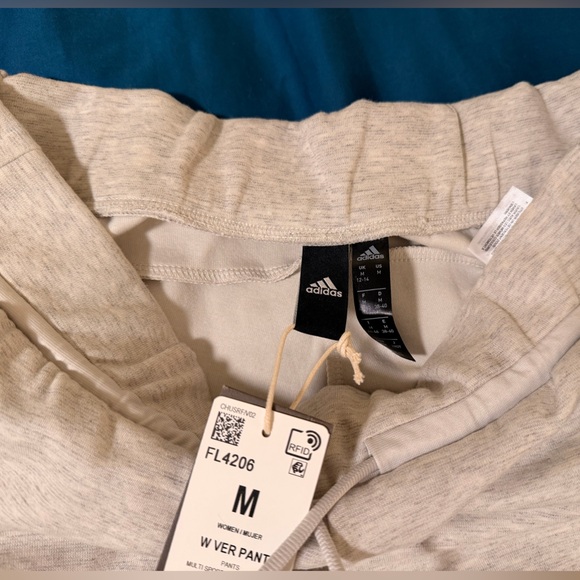 Adidas NWT Women's Light Gray Joggers - Picture 3 of 3